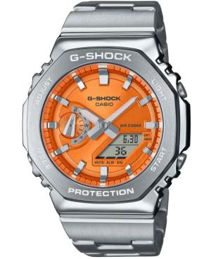 Men Sports Functional Diver Japan Quartz Digital Watch Timer CASIO GM-2110D-4AER G-Shock Orange Dial
