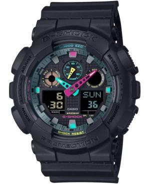 Men Sports Functional Diver Japan Quartz Digital Watch Timer CASIO GA-100MF-1AER G-Shock Černá Dial 51mm