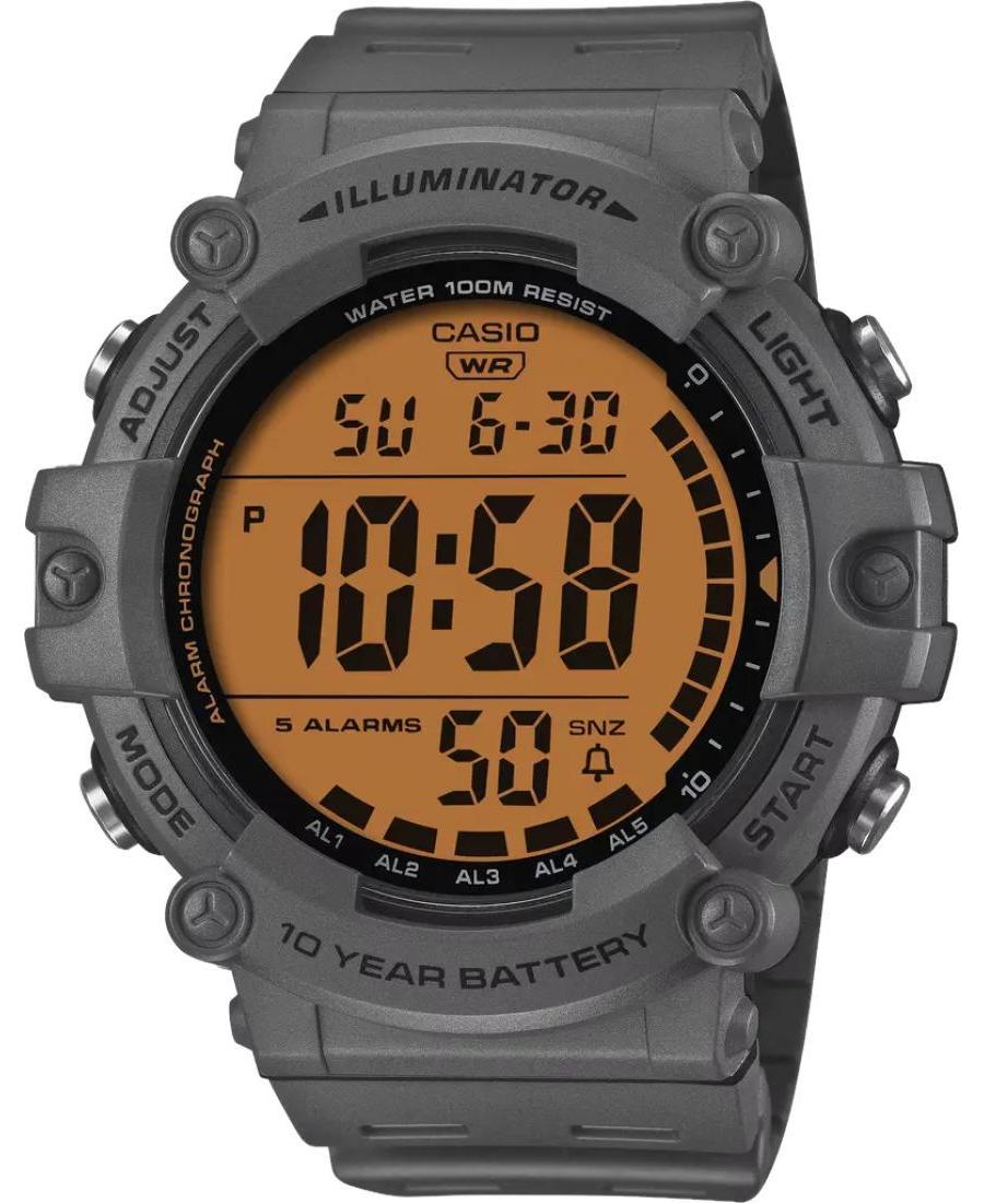 Men Functional Sports Japan Quartz Digital Watch Timer CASIO AE-1500WHC-8AVEF Orange Dial 51mm