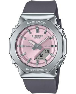 Moteriškas Su funkcijomis Sportinis Diver Japoniškas Kvarcinis Digital Watch Timer CASIO GM-S2110-4AER G-Shock Rožinis Dial 40.5