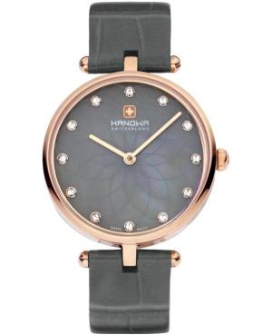 Women Fashion Klassisch Quartz Analog Watch HANOWA HAWLA0001321 Silver color Dial 30mm