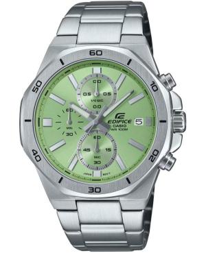 Men Classic Japan Quartz Analog Watch Chronograph CASIO EFV-640D-3AVUEF Green Dial 44mm