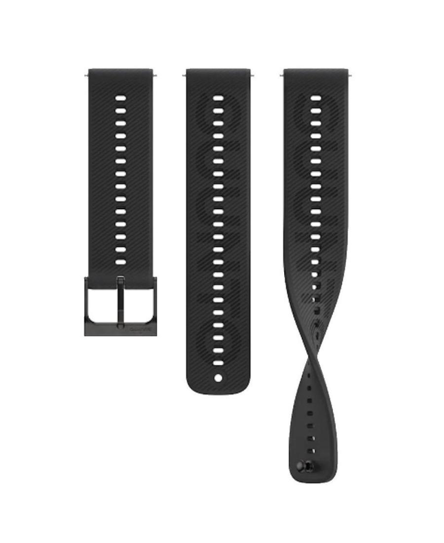 SUUNTO 22 SILICONE ALL BLACK S/M Silicone strap Black 22 mm
