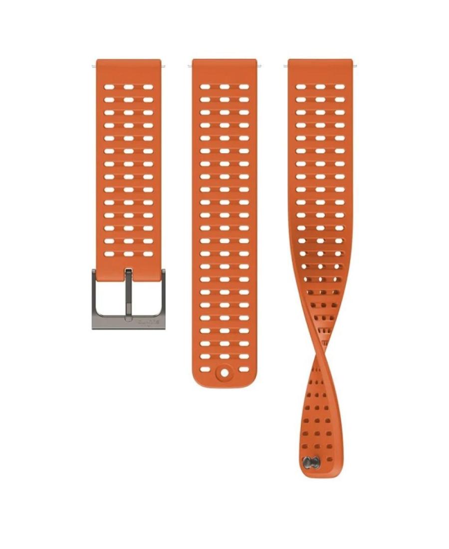 SUUNTO 22 SILICONE CANYON ORANGE S+M Silicone strap Gray 22 mm