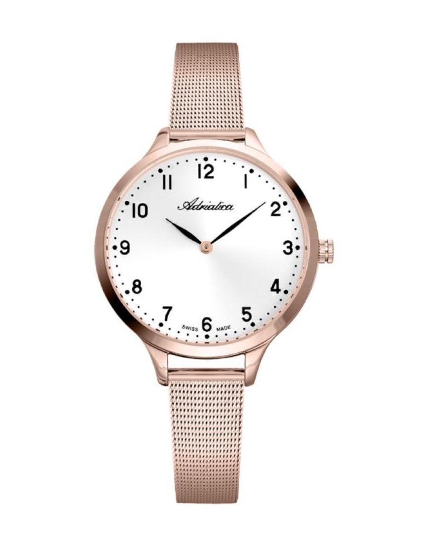 Women Classic Analog Swiss Quartz Watch ADRIATICA Silver Dial 36mm A3433.9123Q