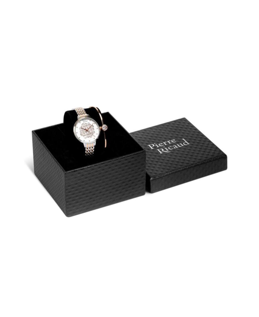 Kobiety Classic Analog kwarcowy Zegarek PIERRE RICAUD Srebrna Wybierz 34mm P21034.R143Q137.9WZ