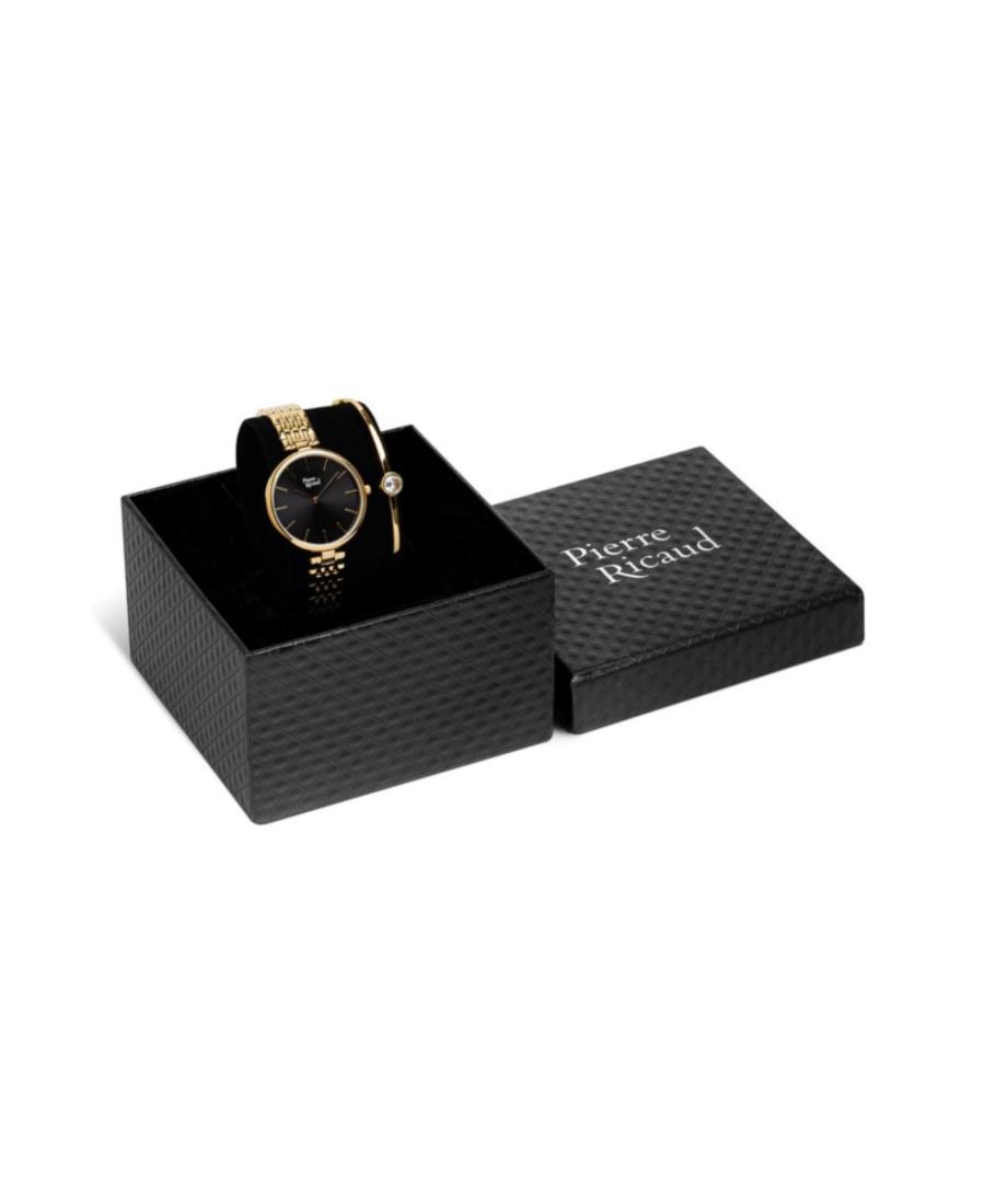 Moteriškas Classic Analog Kvarcinis Watch PIERRE RICAUD Juodas Dial 34mm P22061.1114QN137.1WZ