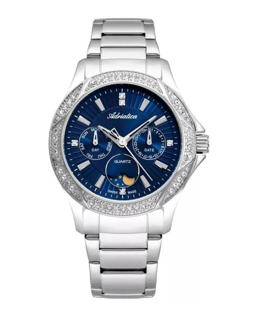 Women Classic Analog Swiss Quartz Watch ADRIATICA Modrá Dial 38mm A3420.5115QFZ