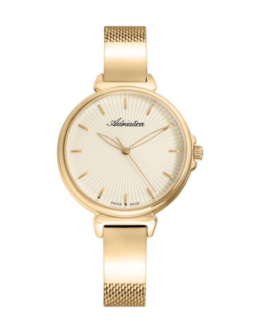 Women Classic Analog Swiss Quartz Watch ADRIATICA Silver Dial A3744.1111Q