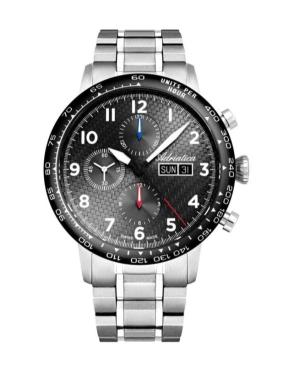 Men Classic Analog Luxury Swiss Watch ADRIATICA Černá Dial 45mm A8383.4126ACH