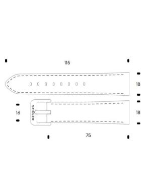 Watch Strap STAILER 1250-1801, 18 mm image 1
