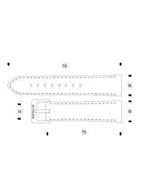 Watch Strap STAILER 1252-1801, 18 mm image 1