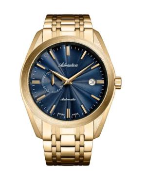 Vyriškas Classic Analog Swiss Kvarcinis - elektroninis, Solar Watch ADRIATICA Mėlyna Dial 7mm A8202.1115SA