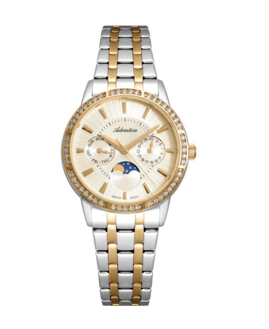 Kobiety Classic Analog Szwajcar kwarcowy Zegarek ADRIATICA Złoty kolor Wybierz 34mm A3601.2111QFZ