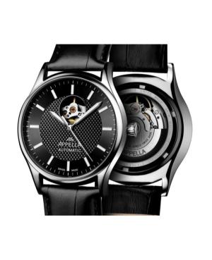 Men Classic Analog Luxury Swiss Watch APPELLA Černá Dial 42mm L70013.5214OA image 6