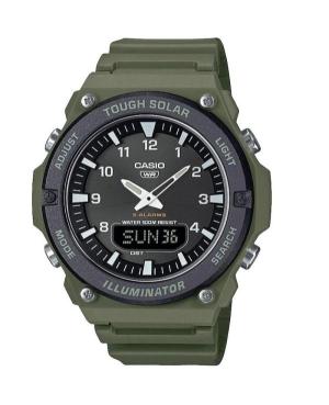 Vyriškas Sportinis Su funkcijomis Japoniškas Elektroninis, Solar Rodyklinis Watch Timer CASIO AQ-S820W-3BVEF Juodas Dial 50mm