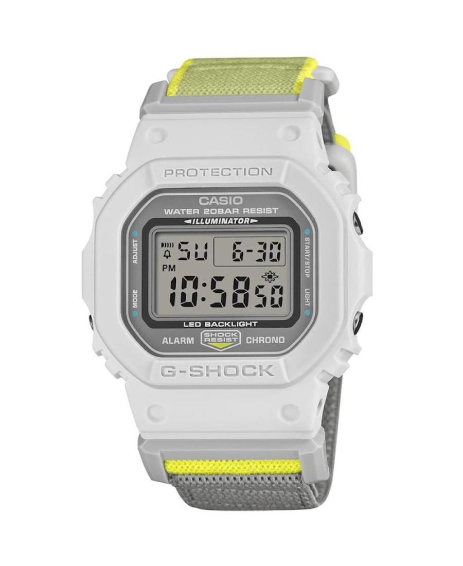 Men Sports Functional Diver Japan Quartz Digital Watch Alarm CASIO DW-5600MNC-7A8ER G-Shock Silver color Dial 42mm