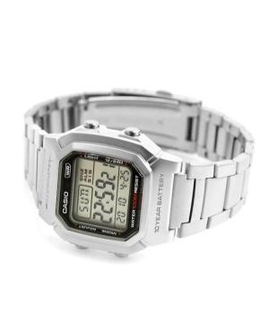 Men Functional Sports Japan Quartz Digital Watch Alarm CASIO W-800HD-1AVEF Silver color Dial 37mm image 2