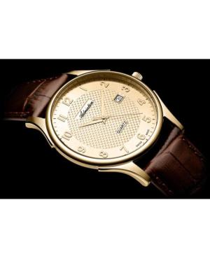 Mężczyźni Classic Analog Szwajcar kwarcowy Zegarek ADRIATICA Złoty kolor Wybierz 41mm A1246.1221Q image 4