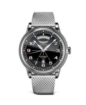 Men Classic Luxury Swiss Automatic Watch AVIATOR V.3.44.2.397.5 Black Dial 45mm