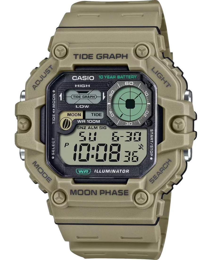Men Sports Functional Japan Quartz Digital Watch Chronograph CASIO WS-1700H-5AVEF Black Dial 52mm