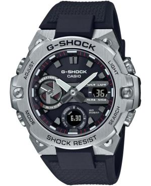 Men Sports Functional Diver Japan Eco-Drive Analog Watch Timer CASIO GST-B400-1AER G-Shock Silver color Dial 50mm