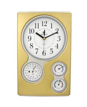PERFECT Wall clock QG-1709/GOLD Plastic Gold color