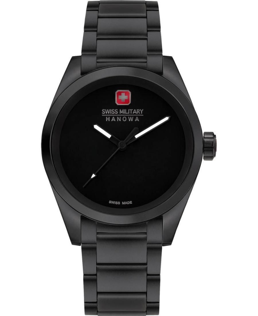 Mężczyźni klasyczny Szwajcar kwarcowy analogowe Zegarek SWISS MILITARY HANOWA SMWGG0003530 Czarny Wybierz 42mm