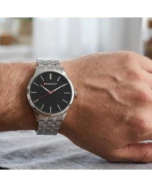Men Klasické Quartz Analog Watch PERFECT M110 -02 Černá Dial 45mm image 3
