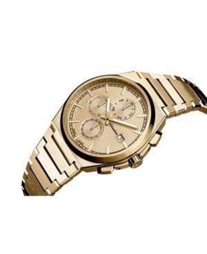 Men Classic Analog Swiss Quartz Watch Chronograph ADRIATICA Gold color Dial A8348.1111CH image 3