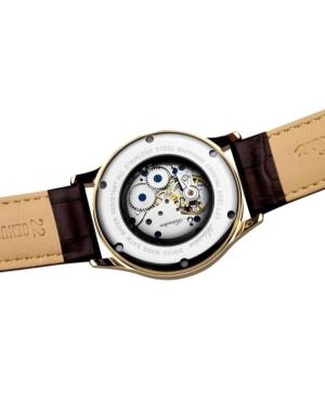 Men Classic Analog Swiss Automatic Watch ADRIATICA Gold color Dial 42mm A8331.1B51M image 5