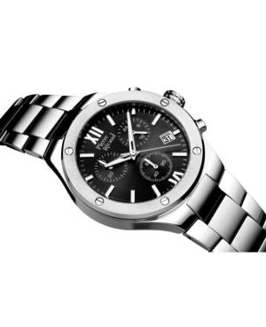 Men Classic Analog Watch Chronograph PIERRE RICAUD Schwarz Dial 41mm P97046.5164CH image 3