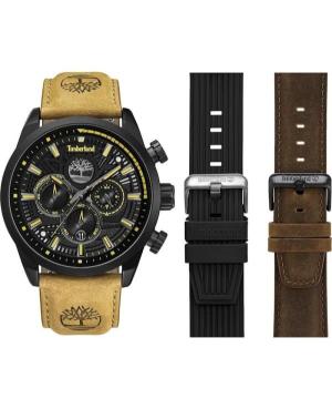 Men Classic Quartz Analog Watch Chronograph TIMBERLAND TDWGQ00949X0 Black Dial 46mm image 6