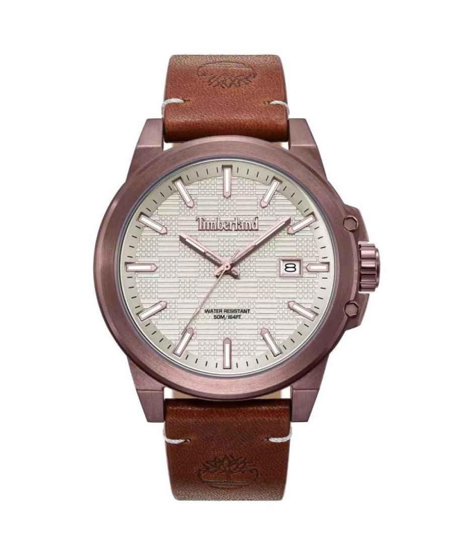 Men Classic Fashion Quartz Analog Watch TIMBERLAND TDWGB0083002 Silver color Dial 46mm