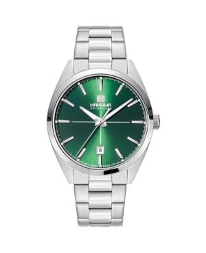 Men Klasické Quartz Analog Watch HANOWA HAWGH2200102 Zelená Dial 40mm