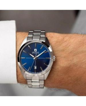 Men Klasické Quartz Analog Watch HANOWA HAWGH2200105 Modrá Dial 40mm image 2