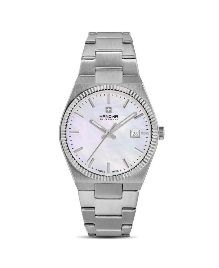 Kobiety klasyczny Szwajcar kwarcowy analogowe Zegarek HANOWA HAWLH0004001 Matka Perłowa Wybierz 36mm