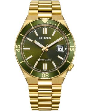 Mężczyźni klasyczny Japonia automatyczny analogowe Zegarek CITIZEN NJ0232-53X Zielony Wybierz 40mm