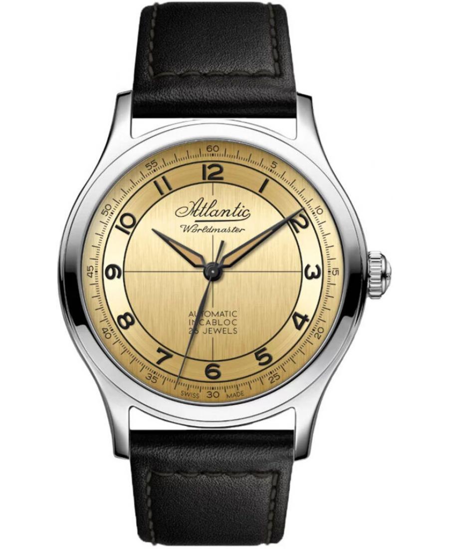 Мужские Luxury Швейцарские Аналоговый Часы ATLANTIC 53780.41.39BK