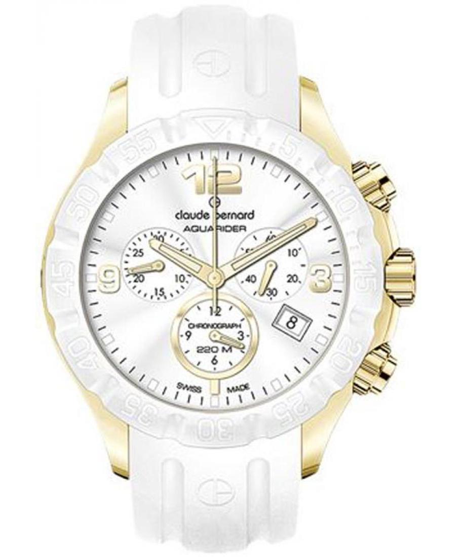Women Swiss Quartz Watch Chronograph CLAUDE BERNARD 10205 37JB BID