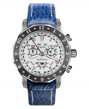 Men Luxury Swiss Quartz Watch Chronograph CIMIER 6108-SS011E blue strap