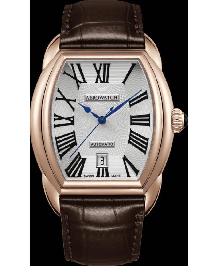 Men Swiss Automatic Watch Aerowatch 60959RO01 Dial