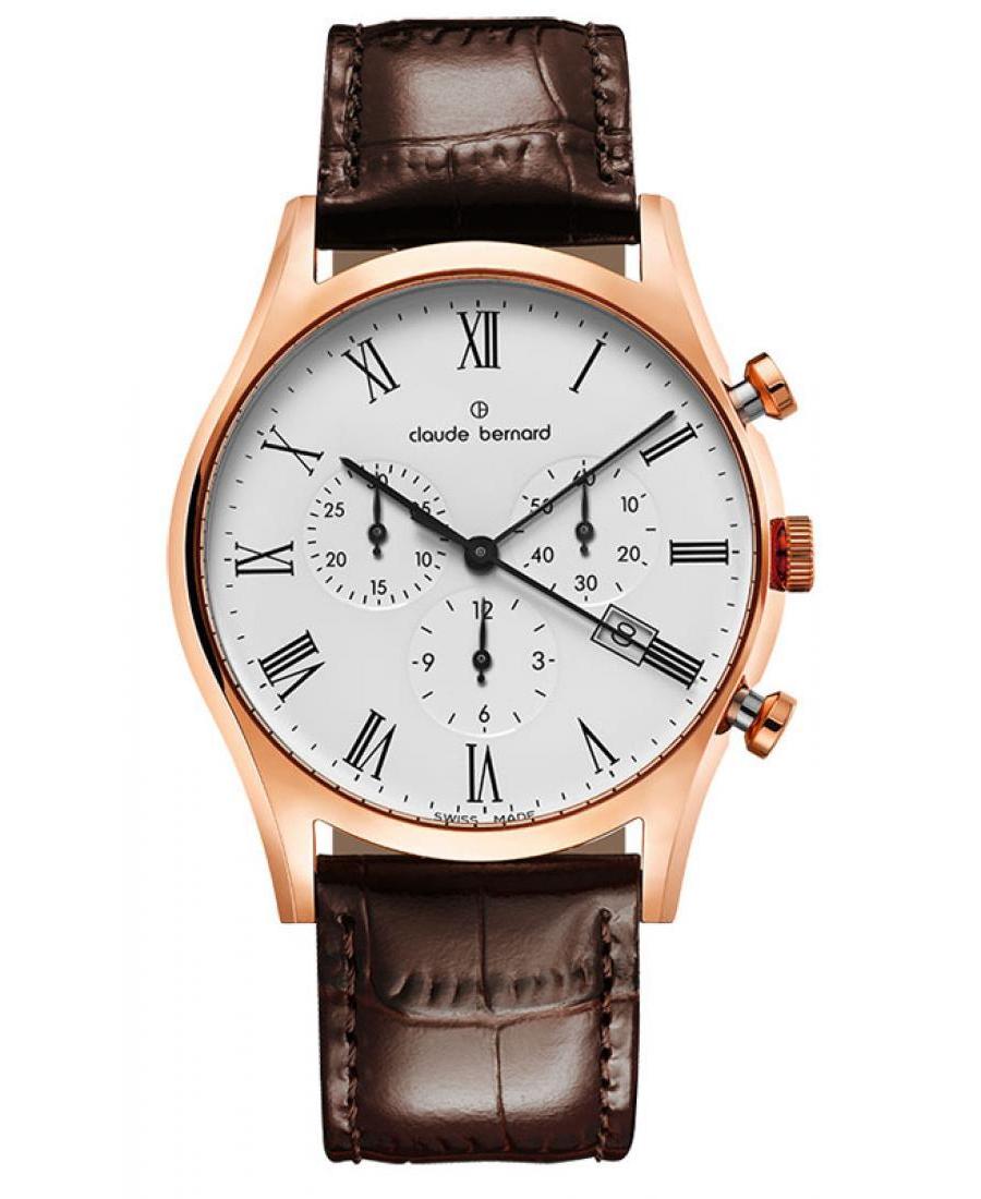 Mężczyźni Szwajcar kwarcowy Zegarek Chronograf CLAUDE BERNARD 10218 37R BR