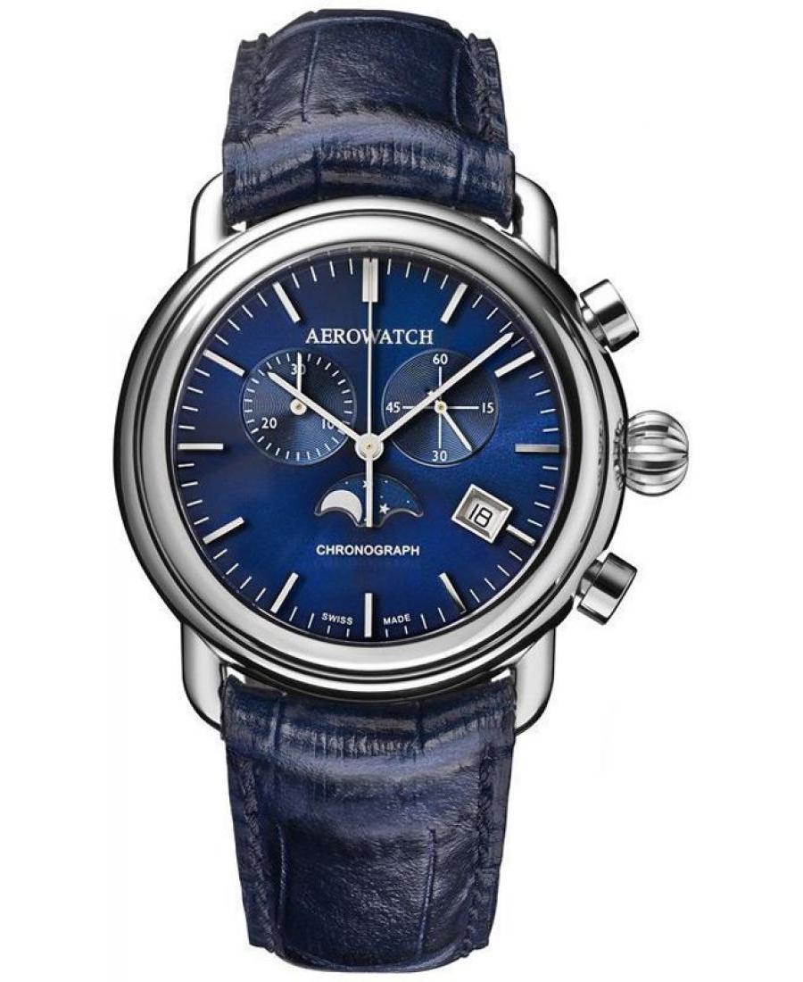 Men Swiss Quartz Watch Aerowatch 84934AA05 Dial