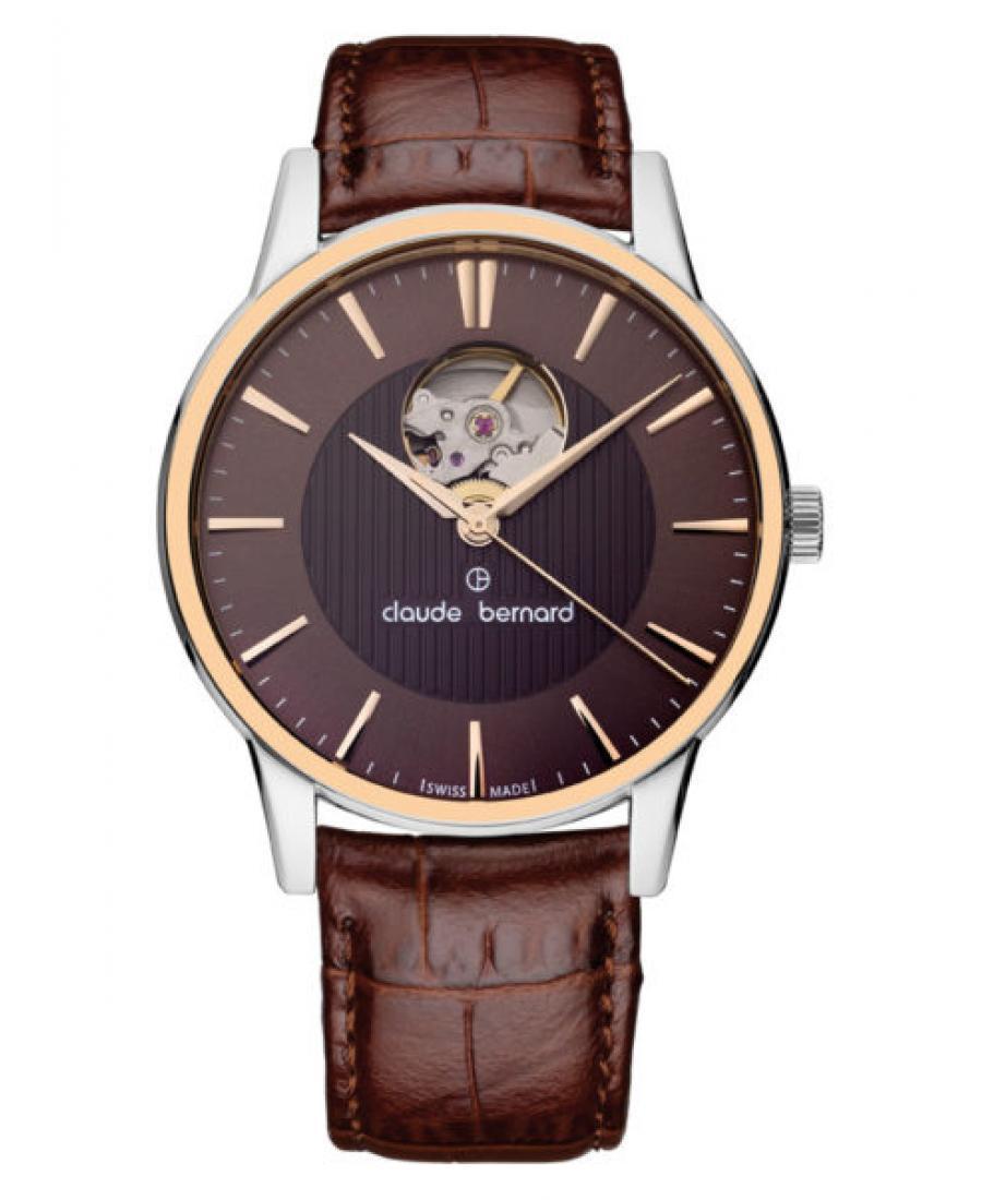 Мужские Luxury Швейцарские Automatic Часы CLAUDE BERNARD 85017 357R BRIR
