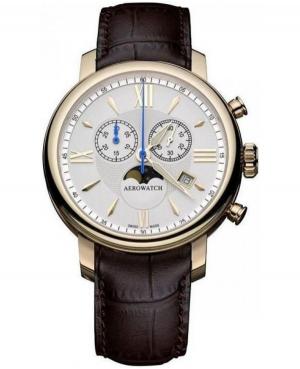 Мужские Luxury Швейцарские Кварцевый Часы Хронограф AEROWATCH 84936RO02