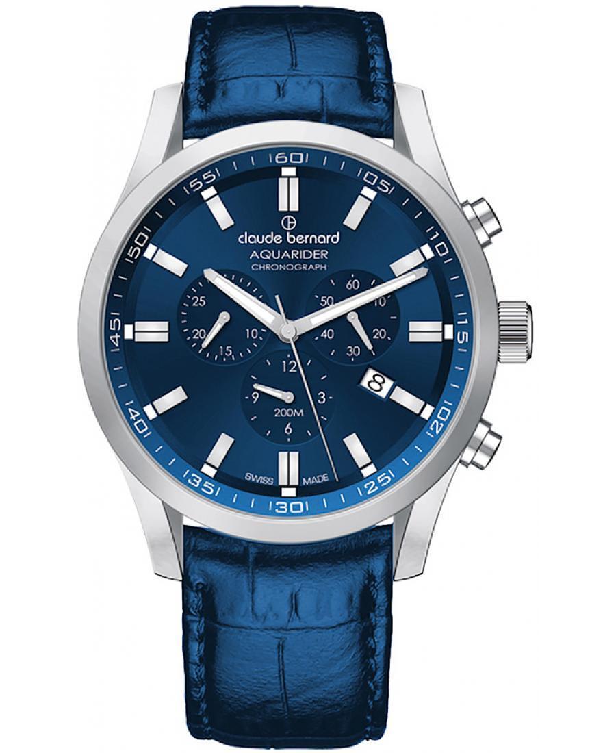 Men Swiss Quartz Watch Chronograph CLAUDE BERNARD 10222 3C BUIN1