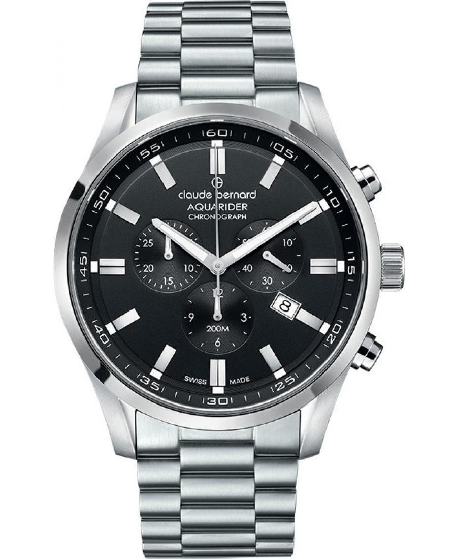 Men Swiss Quartz Watch Chronograph CLAUDE BERNARD 10222 3M NV