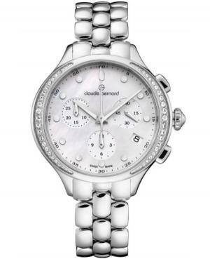 Women Swiss Quartz Watch Chronograph CLAUDE BERNARD 10232 3PM NAIN
