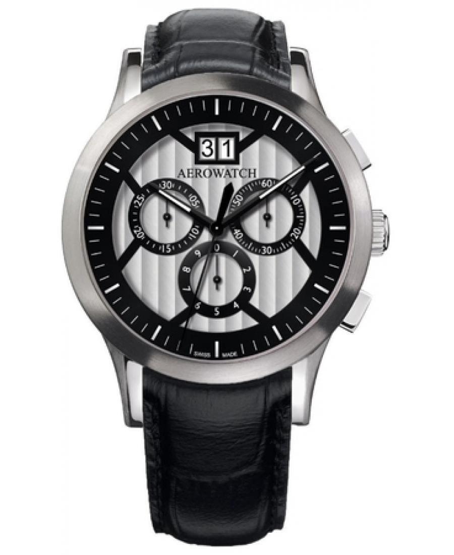 Mężczyźni Luxury Szwajcar kwarcowy Zegarek Chronograf AEROWATCH 80966AA04
